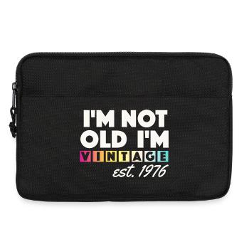 Vintage 1976 Birthday Gift 50 Years Retro - Laptop bag 13" - black - Front