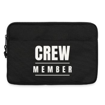 Crew Member Bold Team Staff Event Festival Group - Laptop bag 13" - black - Front