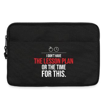 No Lesson Plan or Time for This - Laptop bag 13" - black - Front