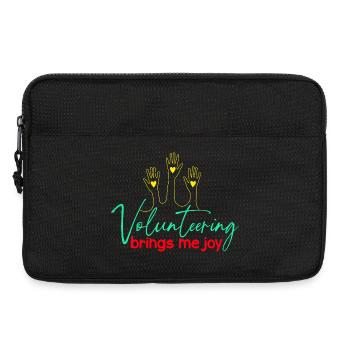 L’appréciation du bénévolat me fait plaisir Bénévole - Sacoche pour ordinateur portable 13 pouces - noir - Devant