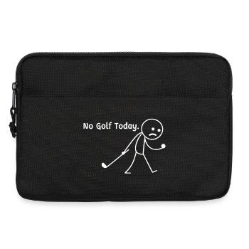 Heute kein Golf – Lustiger Golfwitz - Laptoptasche 13" - Schwarz - Vorne
