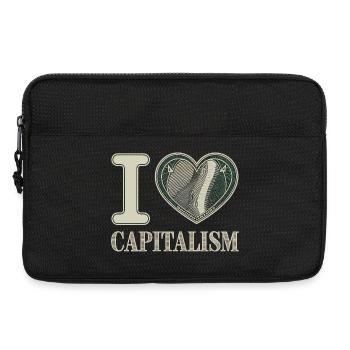 I Love Capitalism Unternehmer Aktien Kapitalismus - Laptoptasche 13" - Schwarz - Vorne