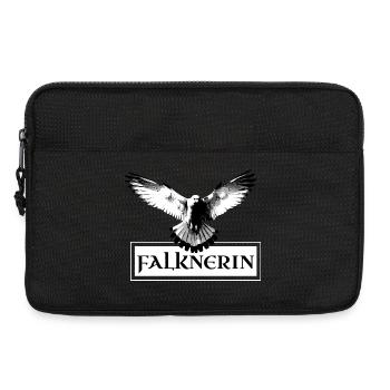 Falknerin Adler Falke Falknerei Schild - Laptoptasche 13" - Schwarz - Vorne