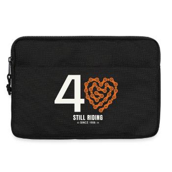 40 Jahre Fahrrad immer noch unterwegs Geburtstagsgeschenk - Laptoptasche 13" - Schwarz - Vorne