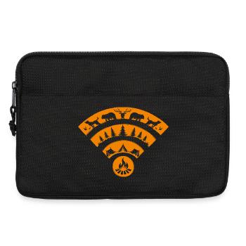 Camping Natur WiFi Minimalistisches Abenteuer - Laptoptasche 13" - Schwarz - Vorne