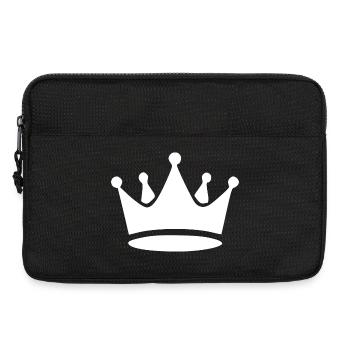 Crown White Birthday Gift Birthday - Laptop bag 13" - black - Front