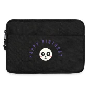 JOYEUX ANNIVERSAIRE. HAPPY BIRTHDAY. ANNIVERSAIRE. - Sacoche pour ordinateur portable 13 pouces - noir - Devant
