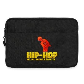 Hip Hop Fist Basketball Tee - Laptop bag 13" - black - Front