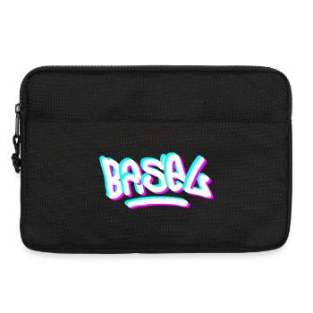 Basel Day Graffiti - Laptop bag 13" - black - Front