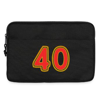40. 40 YEARS. 40th ANNIVERSARY. 40 YEARS ANNIVERSARY. - Laptop bag 13" - black - Front