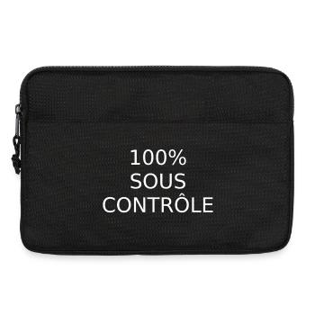 100% Sous Contrôlé - Sacoche pour ordinateur portable 13 pouces - noir - Devant