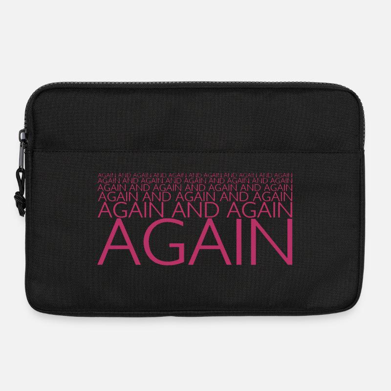 AGAIN UND AGAIN - Laptoptasche 13" - Schwarz