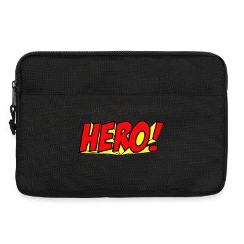Superhelden Comics Geschichte Illustration - Laptoptasche 13" - Schwarz - Vorne