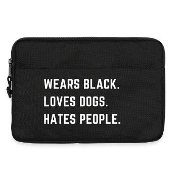 Dog dog lover saying - Laptop bag 13" - black - Front