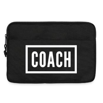 Lettre d’entraîneur Monogram Design - Sacoche pour ordinateur portable 13 pouces - noir - Devant