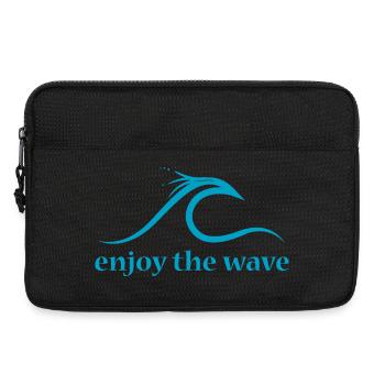 wave waves wave wave surfing icon Logo icon - Laptop bag 13" - black - Front