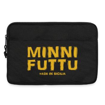 Sizilien T-Shirt minni futtu sizilianisches T-Shirt - Laptoptasche 13" - Schwarz - Vorne