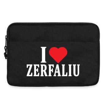 t-shirt Io amo Zerfaliu t-shirt Sardegna - Laptop bag 13" - black - Front