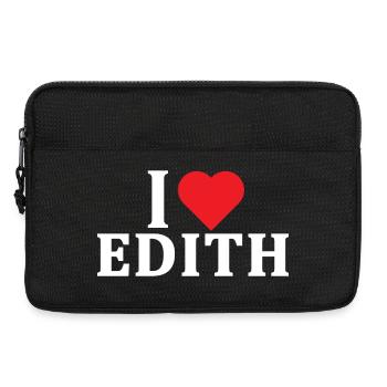 T-Shirt Ich liebe Edith T-Shirt Geschenkidee - Laptoptasche 13" - Schwarz - Vorne