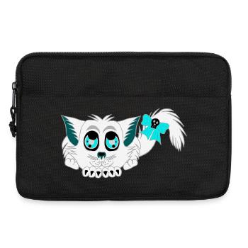 Geister-katze, Halloween Outfit, Mädchen - Laptoptasche 13" - Schwarz - Vorne