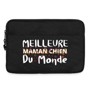 Meilleure Maman Chien Du Monde - Sacoche pour ordinateur portable 13 pouces - noir - Devant