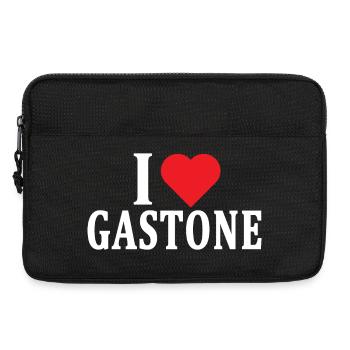 T-Shirt I love Gastone T-Shirt Geschenkidee - Laptoptasche 13" - Schwarz - Vorne
