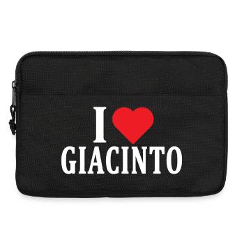 t-shirt I love hyacinth t-shirt gift idea - Laptop bag 13" - black - Front
