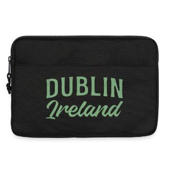 Dublin Irland Vintage Schrift - Laptoptasche 13" - Schwarz - Vorne