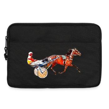 Trotting trotting race - Laptop bag 13" - black - Front