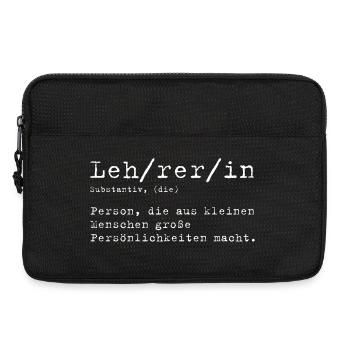 Lehrerin Definition - Laptoptasche 13" - Schwarz - Vorne