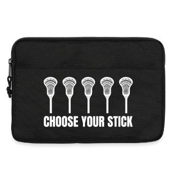 Lacrosse Racket - Laptop bag 13" - black - Front