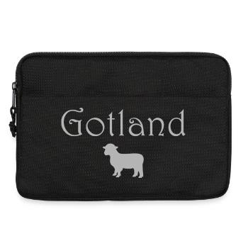 Gotland sheep - Laptop bag 13" - black - Front