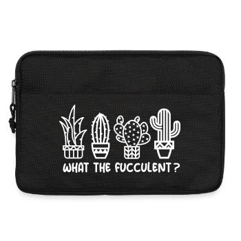 What the fucculent cactus cacti icon funny - Laptop bag 13" - black - Front