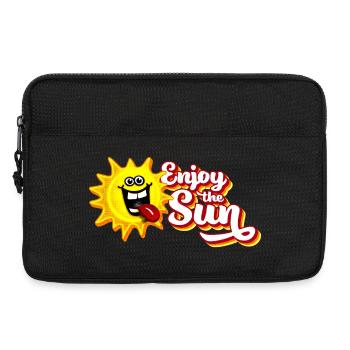 Enjoy the sun / Summer feeling / Retro-Look - Laptoptasche 13" - Schwarz - Vorne