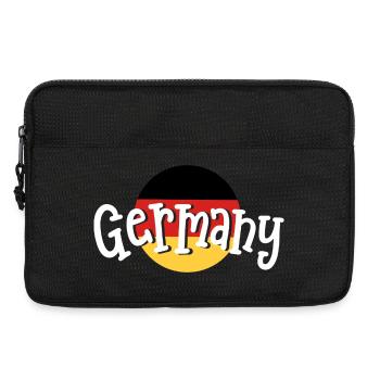 Deutschland Deutsche Flagge - Laptoptasche 13" - Schwarz - Vorne