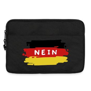 Deutschland Deutsche Flagge - Laptoptasche 13" - Schwarz - Vorne