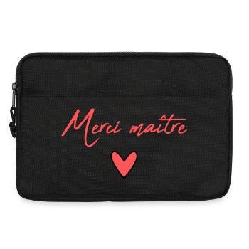 MEISTER. MEISTER. VIELEN DANK. DANKE, MEISTER. MEISTER - Laptoptasche 13" - Schwarz - Vorne