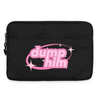 Dump Him – Déclaration girly Y2K - Sacoche pour ordinateur portable 13 pouces - noir - Devant