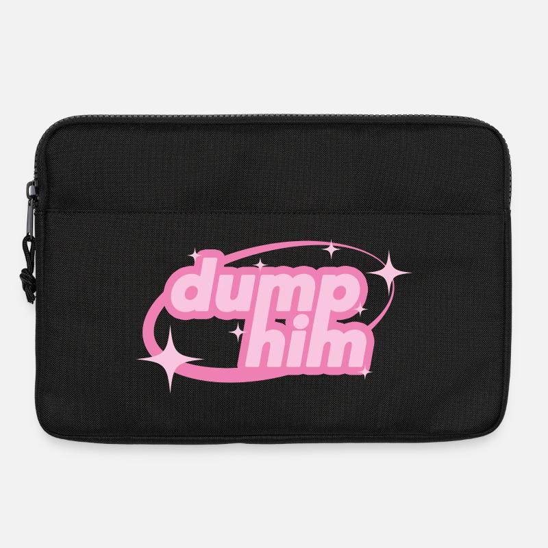 Dump Him – Girly Y2K Statement - Laptop bag 13" - black