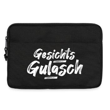 Gesichtsgulasch lustiges Geschenk Kumpel - Laptoptasche 13" - Schwarz - Vorne