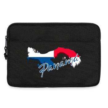 Flagge von Panama, Karte Flagge von Panama - Laptoptasche 13" - Schwarz - Vorne
