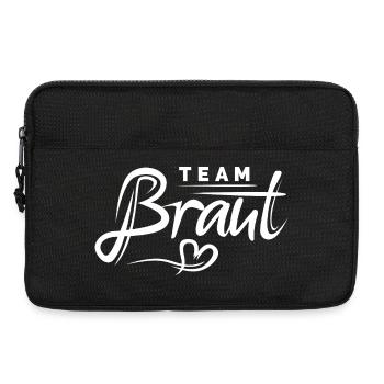 Team Braut - Junggesellinnen Abschied Bachelorette - Laptoptasche 13" - Schwarz - Vorne