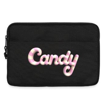 Candy Lettering - Rendu 3D style Candy - Sacoche pour ordinateur portable 13 pouces - noir - Devant