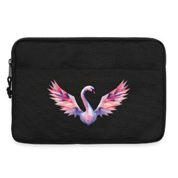 Geometric Swan with Gradient - Laptop bag 13" - black - Front
