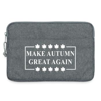 Machen Sie den Herbst wieder großartig - Laptoptasche 13" - Grau meliert - Vorne