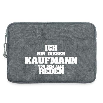 Businessman as a profession - Laptop bag 13" - heather grey - Front