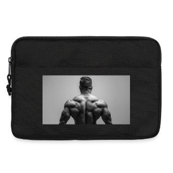 Muscle Power Black Motif - Laptop bag 13" - black - Front