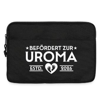 Schwangerschaftsverkündung 2026 Werdende Uroma - Laptoptasche 13" - Schwarz - Vorne