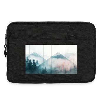 Berge Vintage - Laptoptasche 13" - Schwarz - Vorne
