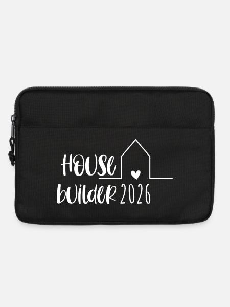 Hausbauer 2026 Geschenk Hausbau - Laptoptasche 13" - Schwarz